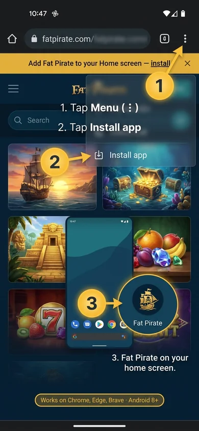 How to install Fat Pirate on Android – Fat Pirate
