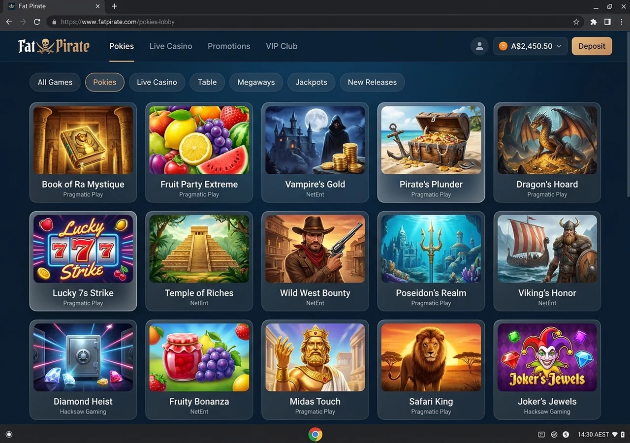 Game library at Fat Pirate – Fat Pirate